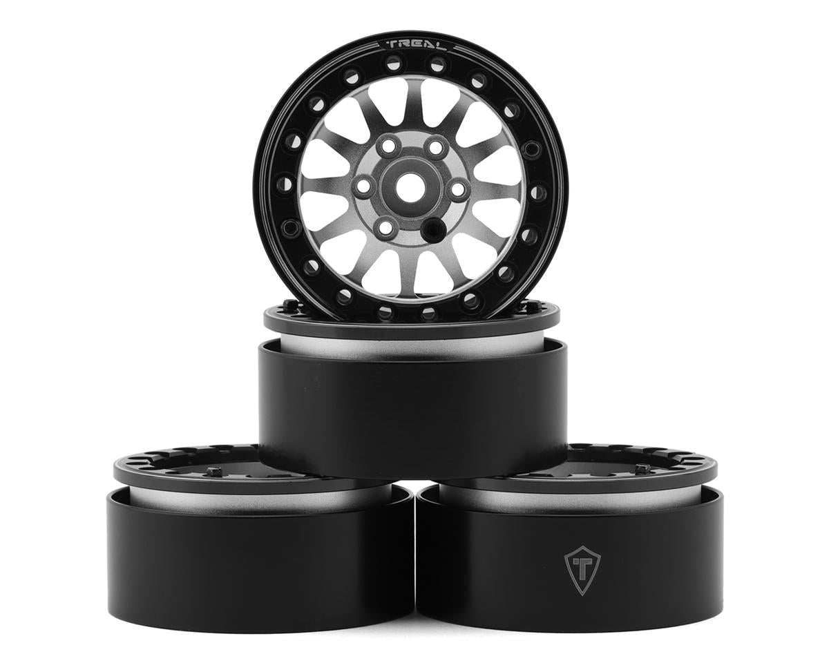Treal Hobby Type D 1.9" 12-Spoke Beadlock Wheels - - AMain Distributing