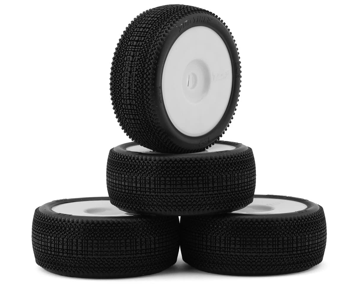 TZO Tires 501 1/8 Buggy Non-Glued Tire Set (White) (4) (Soft) - stpatty - AMain Distributing