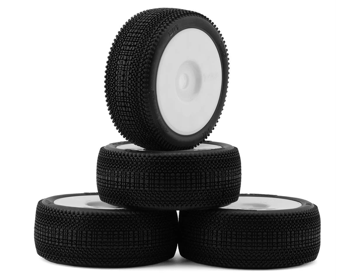 TZO Tires 501 1/8 Buggy Non-Glued Tire Set (White) (4) (Supreme Clay) - - AMain Distributing