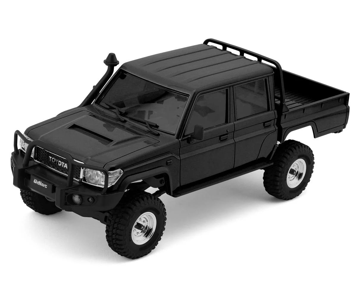 UDI RC UCX18 Toyota Land Cruiser 1/18 RTR 4WD Brushed Rock Crawler (Black) w/2.4GHz Radio, Battery & Charger