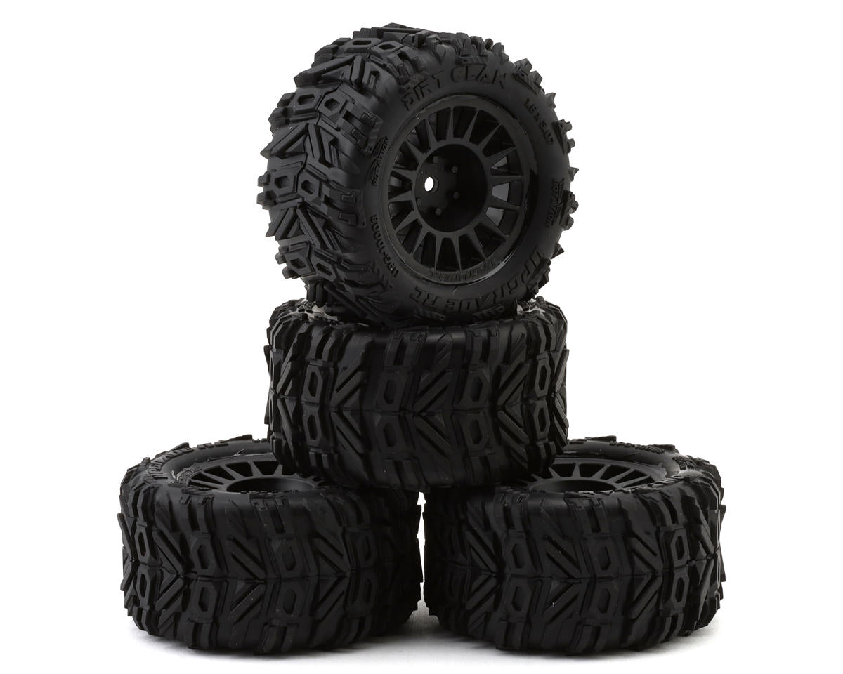 UpGrade RC Pre-Mounted BELTED Tires for ARRMA® Granite Grom™ - - AMain Distributing