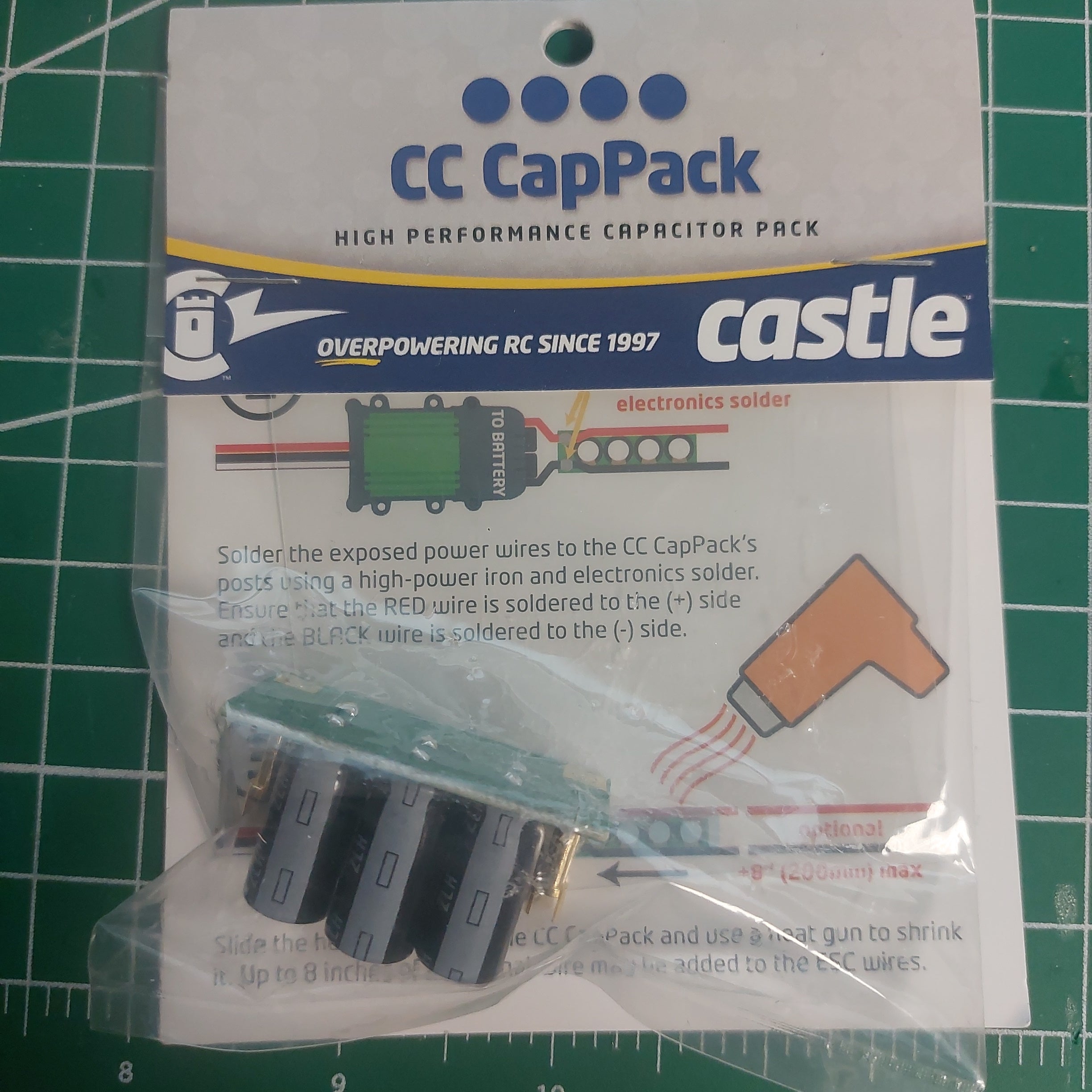 Castle Creations Capacitor Pack, 8S MAX (35V), 1680UF - - Castle Creations