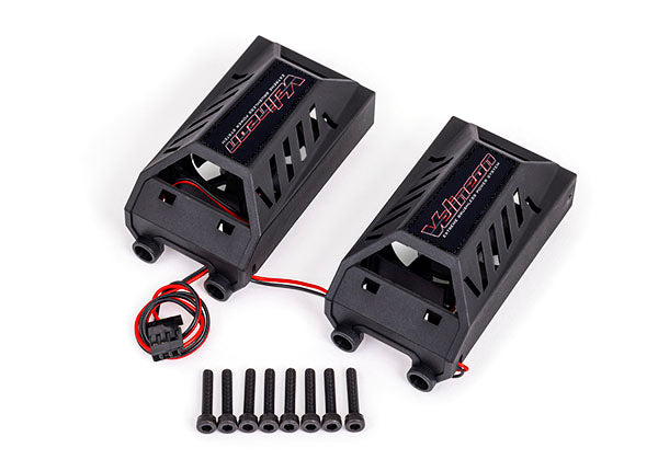 Traxxas Dual cooling fan kit, low profile (with shroud) (fits #3491 motor) - Parts - Traxxas