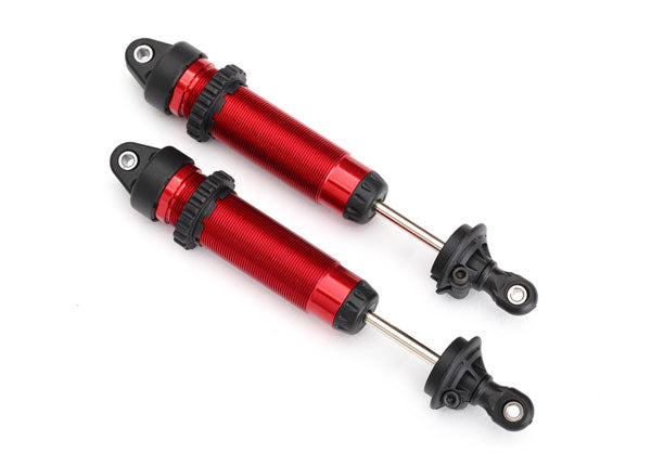 Traxxas 139mm Unlimited Desert Racer Rear Aluminum Threaded GTR Shocks (Red) (2) - - Traxxas