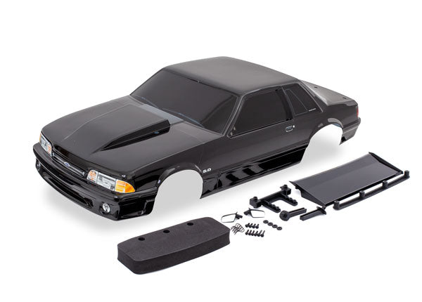 Traxxas Ford Mustang Fox Body (Black) - Body - Traxxas