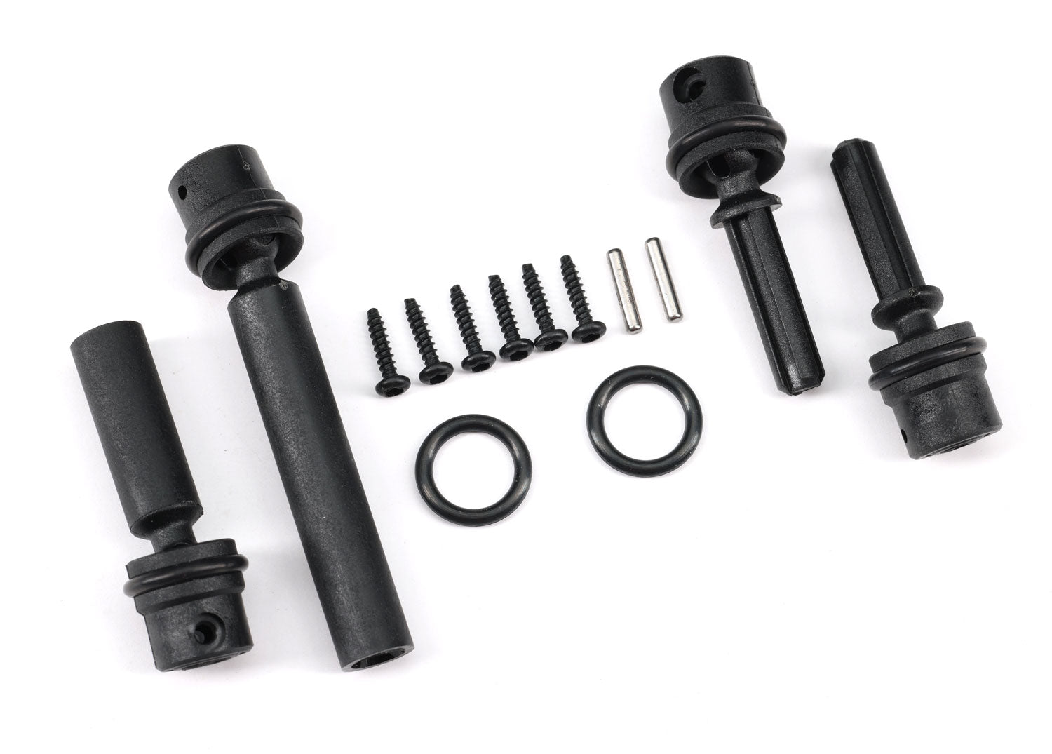 TRAXXAS TRX4M Driveshafts, center, assembled (front & rear) - - Traxxas