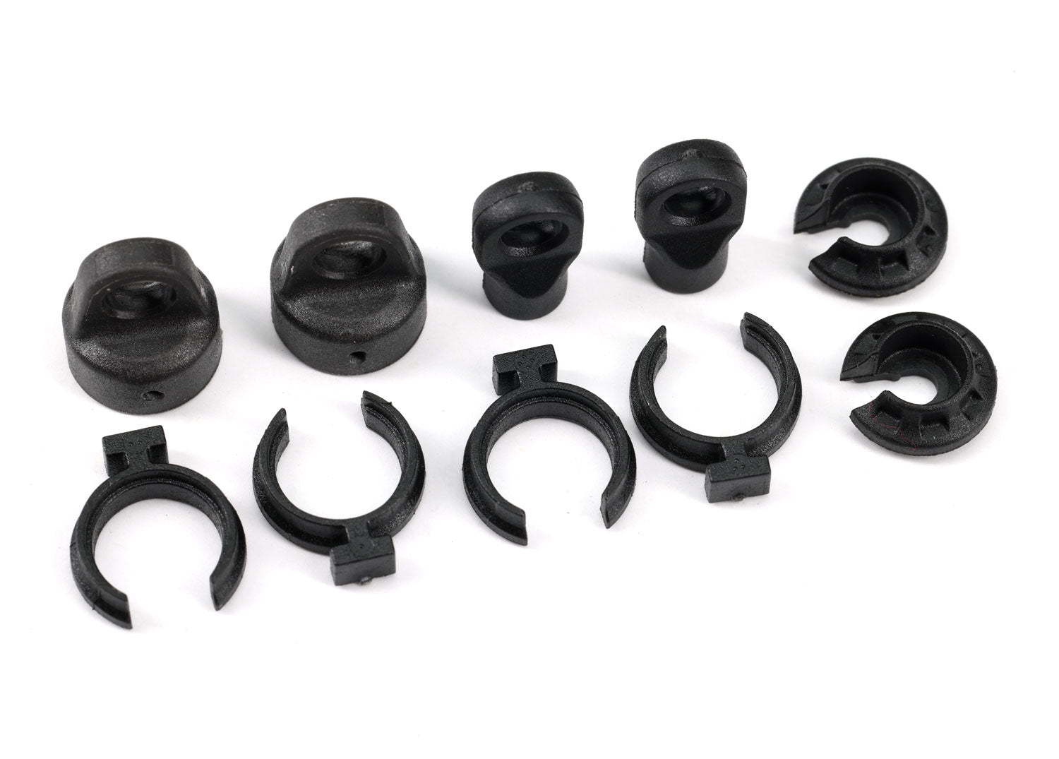 TRAXXAS TRX4M Shock cap (2)/ spring perch (2)/ rod end (2)/ spring preload spacer (4) - - Traxxas