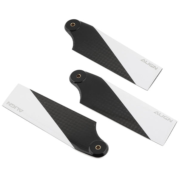 Align 95mm Carbon Fiber 3 Blade Tail Blade Set - Parts - AMain Distributing
