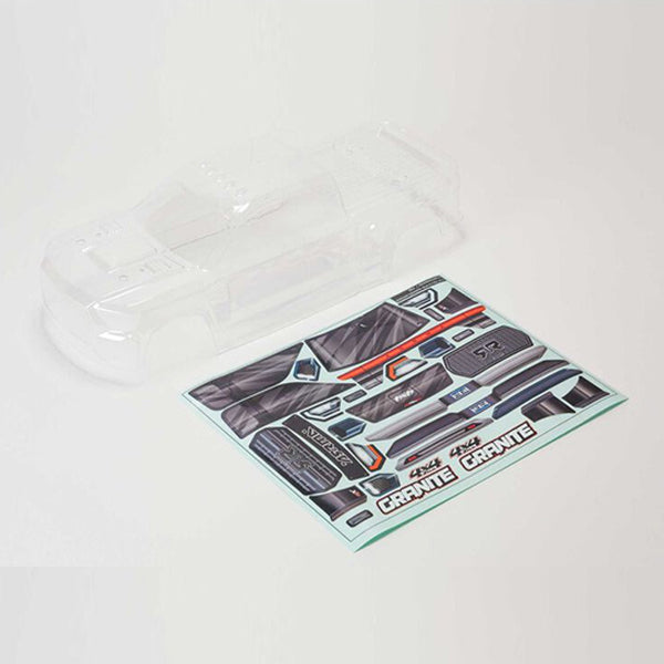 Arrma Granite 4x4 Body w/ Decals (Clear) - Remote Control Toys - Horizon Hobbies, Inc.