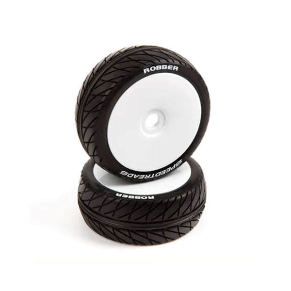 DuraTrax SpeedTreads Robber 1/8 On-Road Buggy Tires (White) (2) - Remote Control Toys - Horizon Hobbies, Inc.