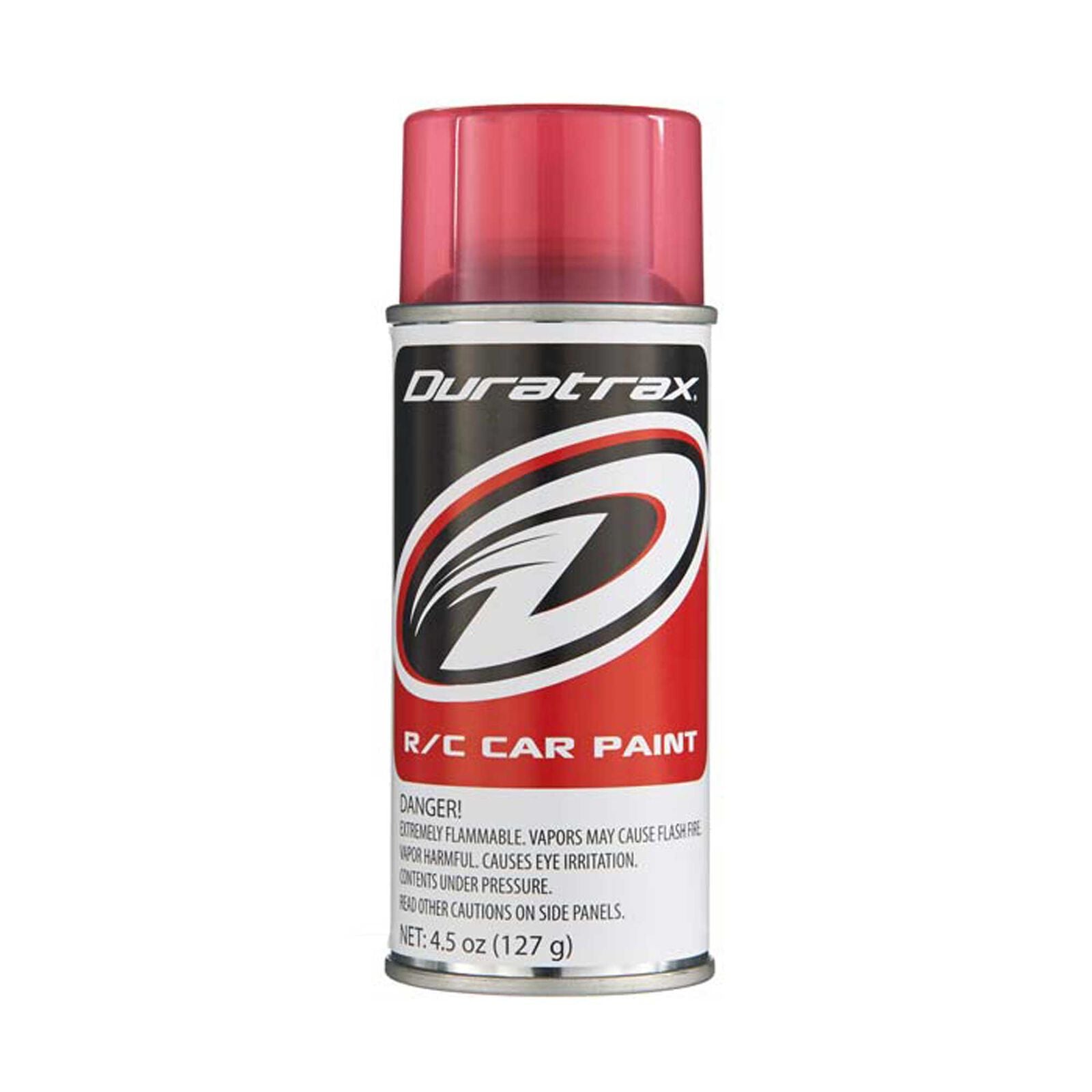 DuraTrax Polycarb Spray (Candy Red) (4.5oz) - paint - Horizon Hobbies, Inc.