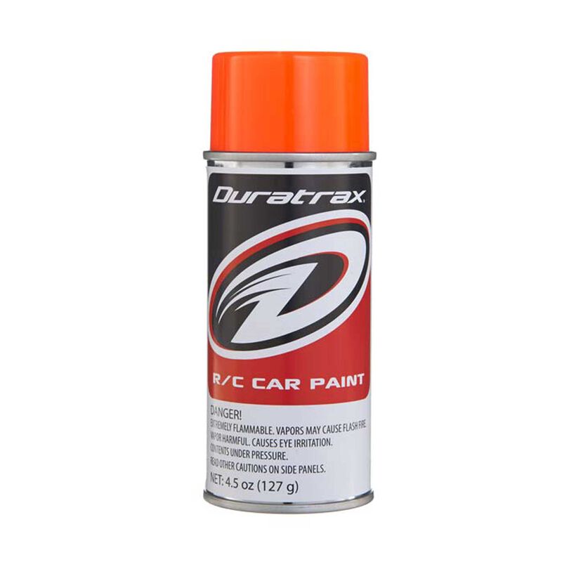 DuraTrax Polycarb Fluorescent Orange Spray Paint (4.5oz) - Remote Control Toys - Horizon Hobbies, Inc.