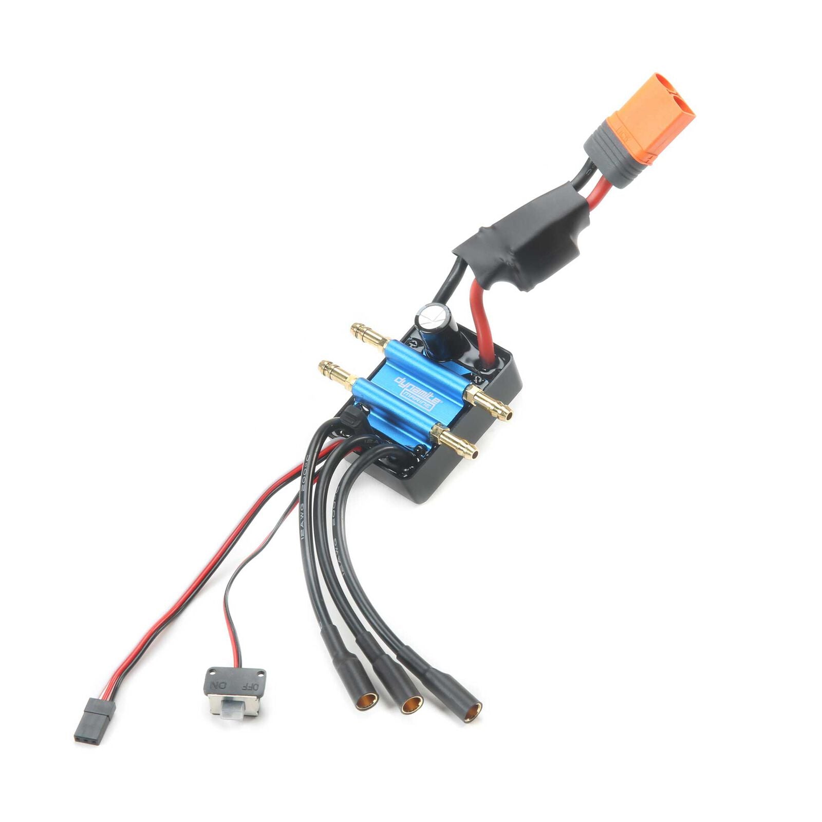 Pro Boat 120A BL Marine ESC 2-6S Single Connector - Parts - Horizon Hobbies, Inc.