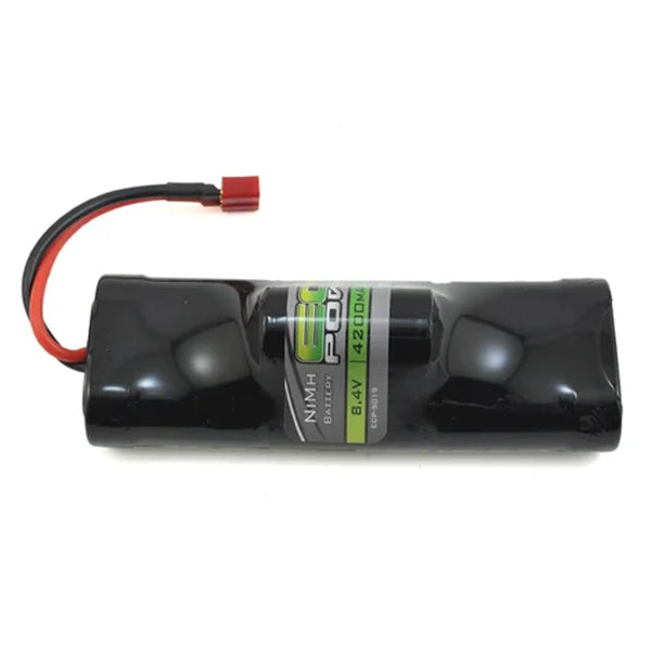 EcoPower 7-Cell NiMH Hump Battery Pack w/T-Style Connector (8.4V/4200mAh) - Battery - AMain Distributing