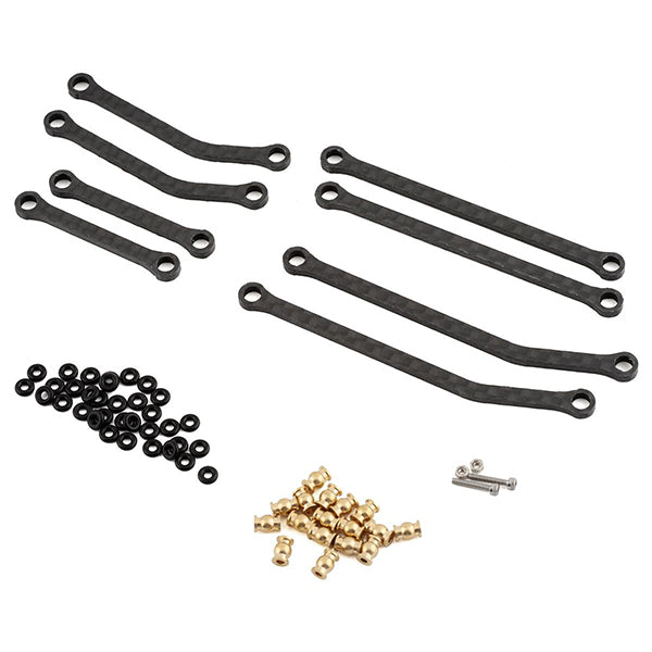 Furitek SCX24 Deadbolt High Clearance Carbon Fiber Links - Parts - AMain Distributing