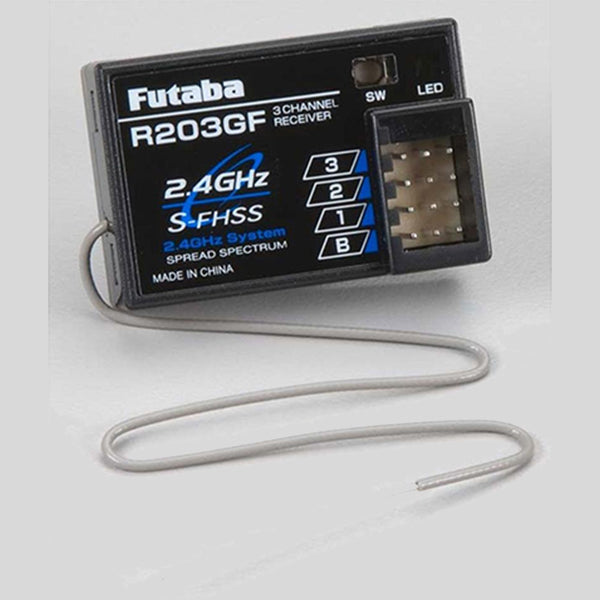 Futaba R203GF S-FHSS 3-Channel 2.4GHz Receiver - Remote Control Toys - AMain Distributing