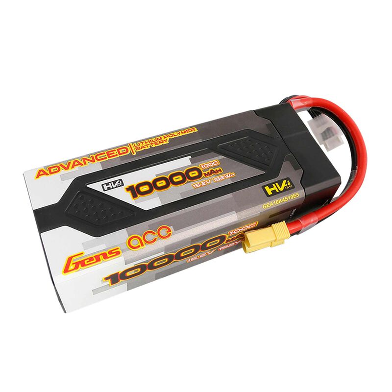 Gens Ace 4S LiHV Advanced Series LiPo Battery 100C (15.2V/10000mAh) w/EC5 Connector - Battery - AMain Distributing