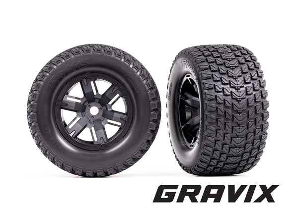 TRAXXAS X-Maxx Gravix Tires & wheels, assembled, glued - - Traxxas