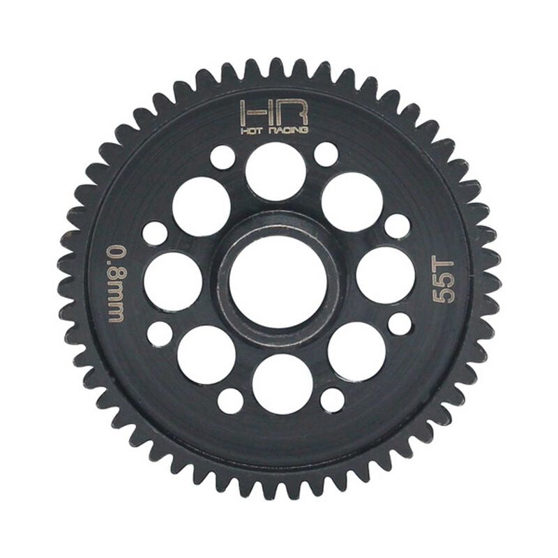 HOTRACING ARRMA 3S BLX 55T Steel Spur Gear, 0.8 MOD - - Horizon Hobbies, Inc.