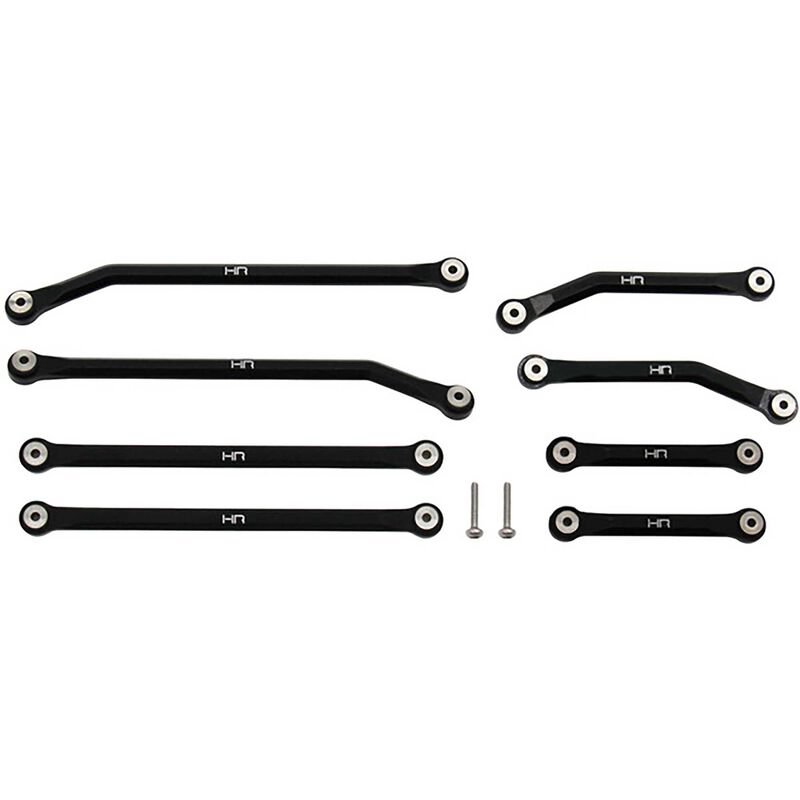 Hot Racing Aluminum High Clearance 4 Links Set for 5.25 (133.5mm) Wheelbase: SCX24 B-17 Betty, Deadbolt - Parts - Horizon Hobbies, Inc.