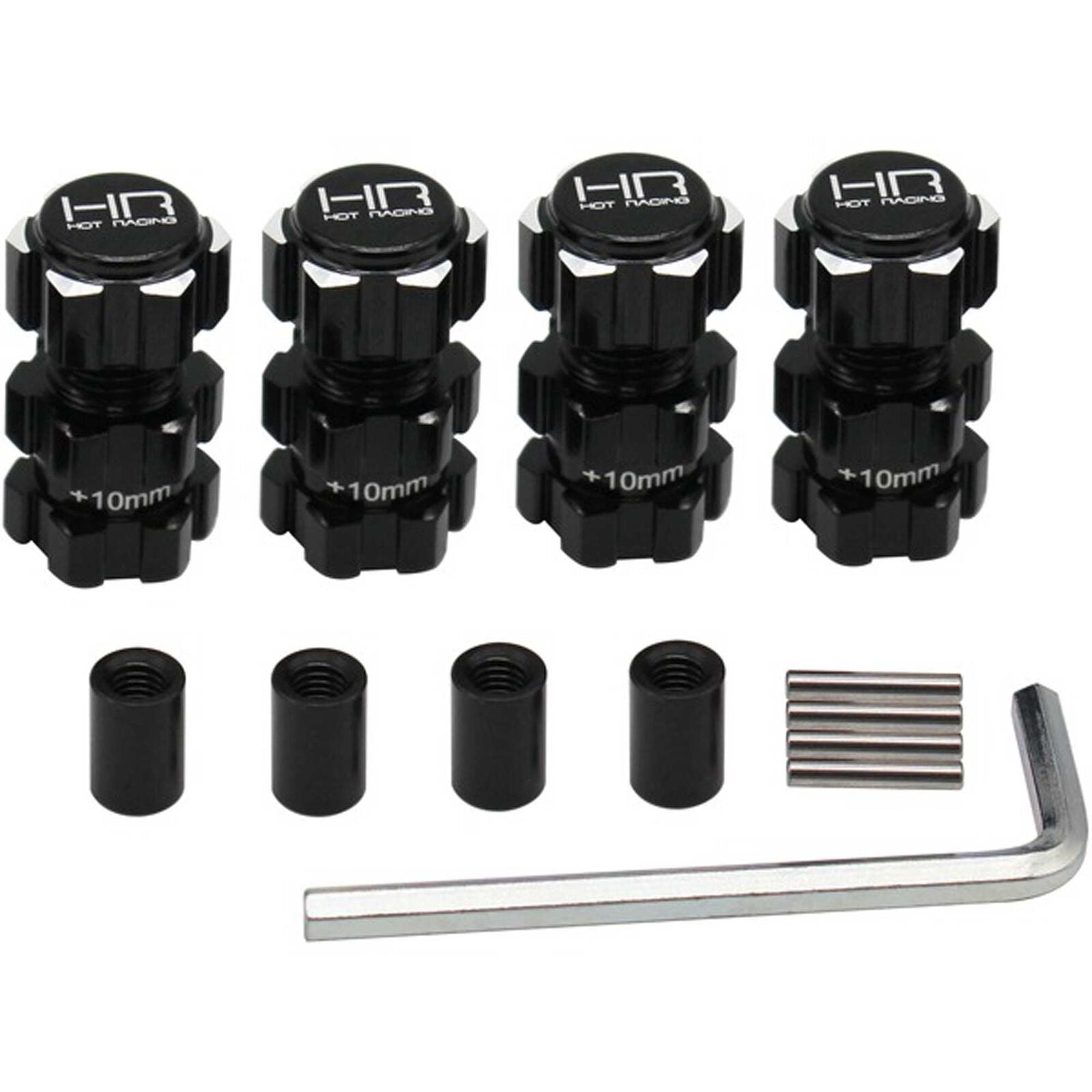 HOTRACING Aluminum 17mm Hex Hubs 10mm Offset: ARRMA 1/10 4S BLX - - Horizon Hobbies, Inc.