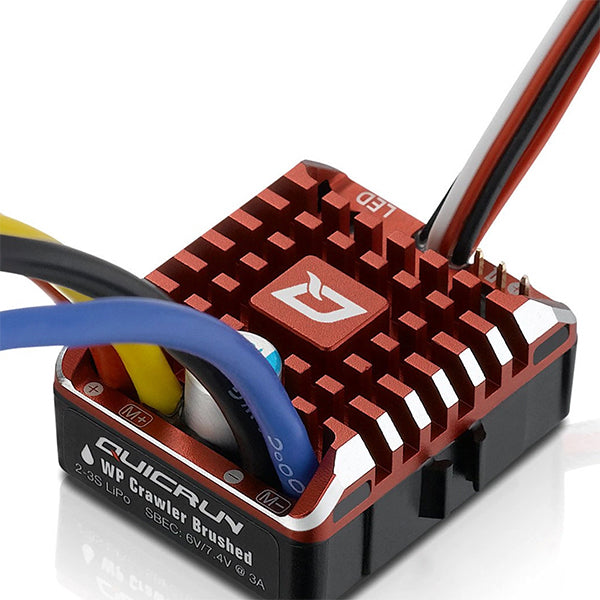 Hobbywing QUICRUN WP 1080 brushed ESC (2-3S) for Rock Crawler - ESC - HobbyWing North America