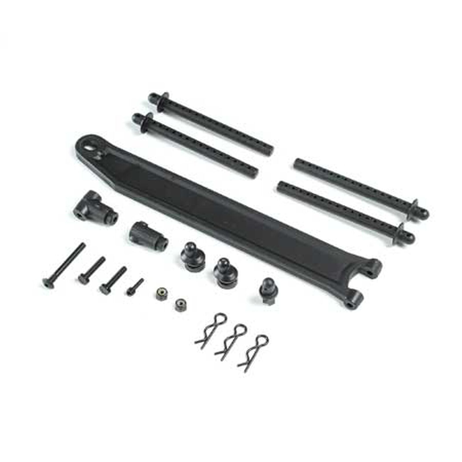 Losi V100 Body Post & Battery Strap - - Horizon Hobbies, Inc.