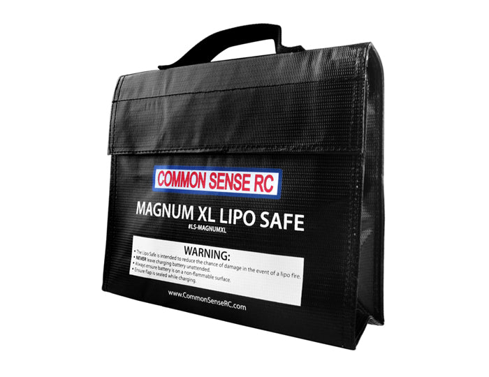 Common Sense RC Magnum XL LiPo Safe Charging/Storage Bag (9.5 x 7 x 2.25") - - Common Sense RC