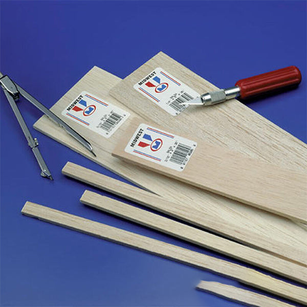 Balsa Strips 3/16 x 1/4 x 36 - Blasa Wood - Horizon Hobbies, Inc.