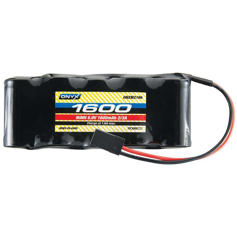 Onyx 6.0V 1600mAh NiMH 2/3A Flat Receiver Battery: Universal Receiver - Remote Control Toys - Horizon Hobbies, Inc.