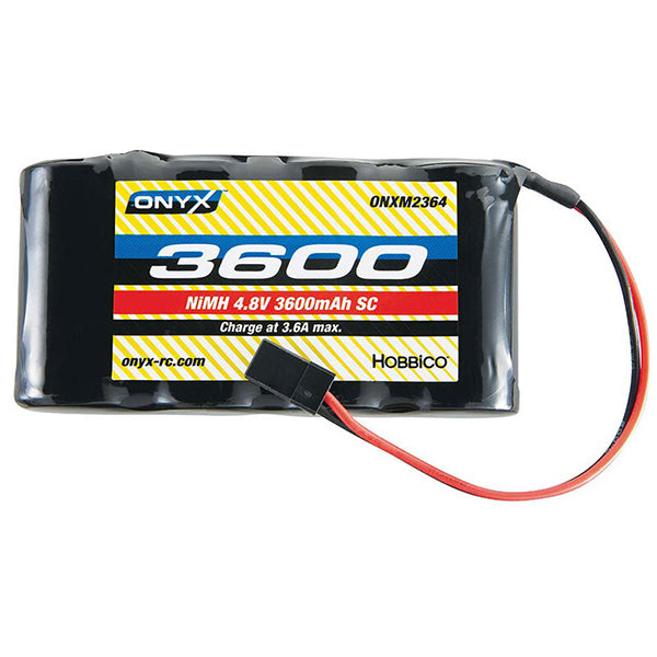 Onyx 4.8V 3600mAh NiMH Sub-C Flat Receiver Battery: Universal Receiver - Battery - Horizon Hobbies, Inc.