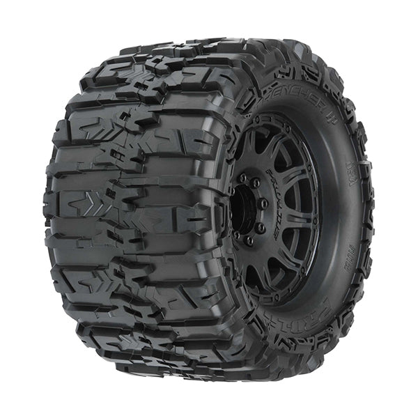 Pro-Line Trencher HP Belted 3.8" Pre-Mounted Truck Tires (2) (Black) (M2) w/Raid Wheels - Remote Control Toys - Horizon Hobbies, Inc.