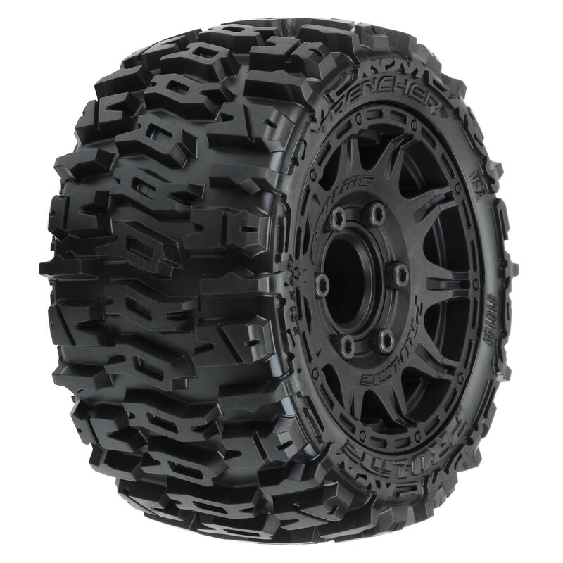 Pro-Line Trencher Low Profile 2.8" Tires w/Raid Rear Wheels (2) (Black) (M2) w/12mm Removable Hex - Remote Control Toys - Horizon Hobbies, Inc.