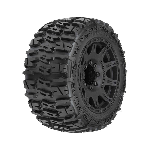 Pro-Line Trencher LP 3.8" Pre-Mounted Truck Tires (2) (Black) (M2) w/Raid 8x32 Removable Hex Wheels - Parts - Horizon Hobbies, Inc.