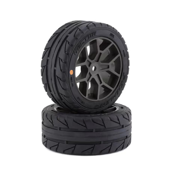 Proline 1/8 Vector S3 Front/Rear 35/85 2.4" Belted Mounted Tires, 14mm Gray: Vendetta - Wheel/Tires - Horizon Hobbies, Inc.