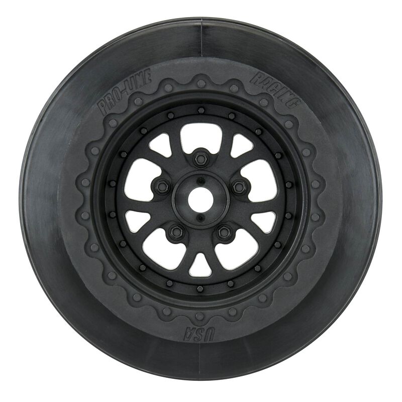 Pro-Line Pomona Drag Spec Rear Drag Racing Wheels (2) w/12mm Hex (Black) - Remote Control Toys - Horizon Hobbies, Inc.