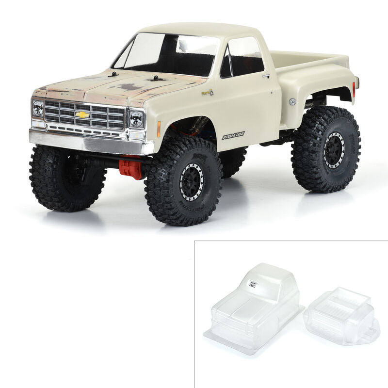 Pro-Line 1978 Chevy K-10 12.3" Rock Crawler Body (Clear) w/Cab & Bed - Remote Control Toys - Horizon Hobbies, Inc.