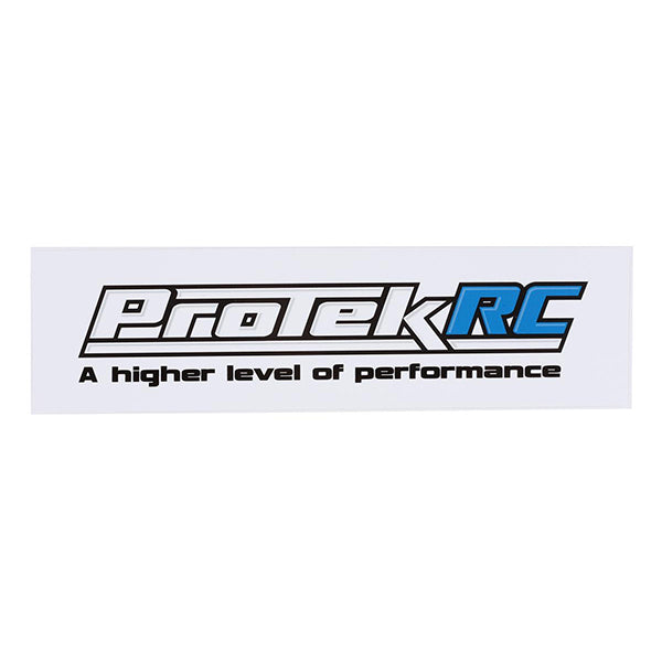ProTek RC Bumper Sticker (White) - Remote Control Toys - AMain Distributing