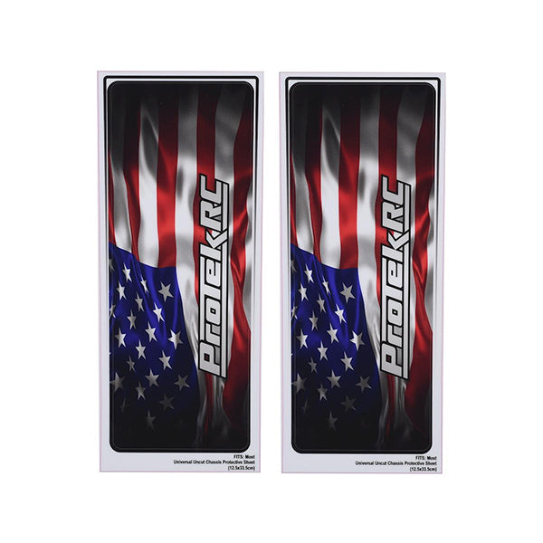 ProTek RC Universal Chassis Protective Sheet (USA) (2) (12.5x33.5cm) - Remote Control Toys - AMain Distributing