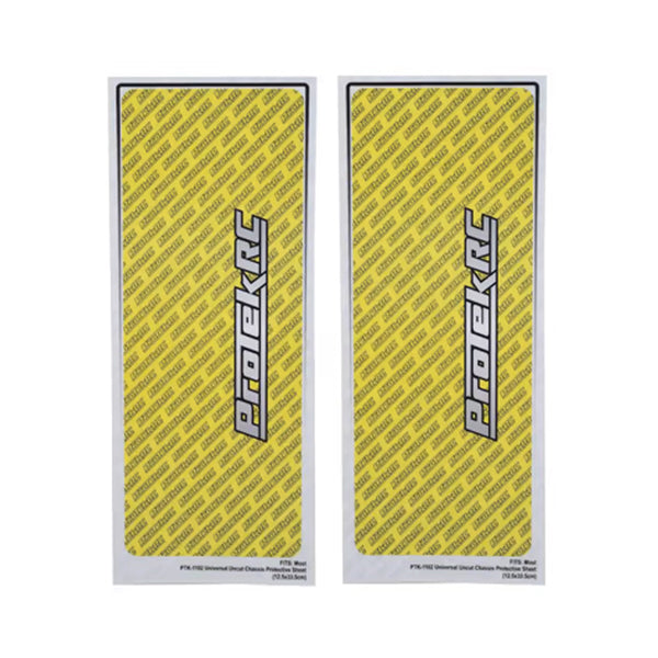 ProTek RC Universal Chassis Protective Sheet (Yellow) (2) (12.5x33.5cm) - Accessories - AMain Distributing