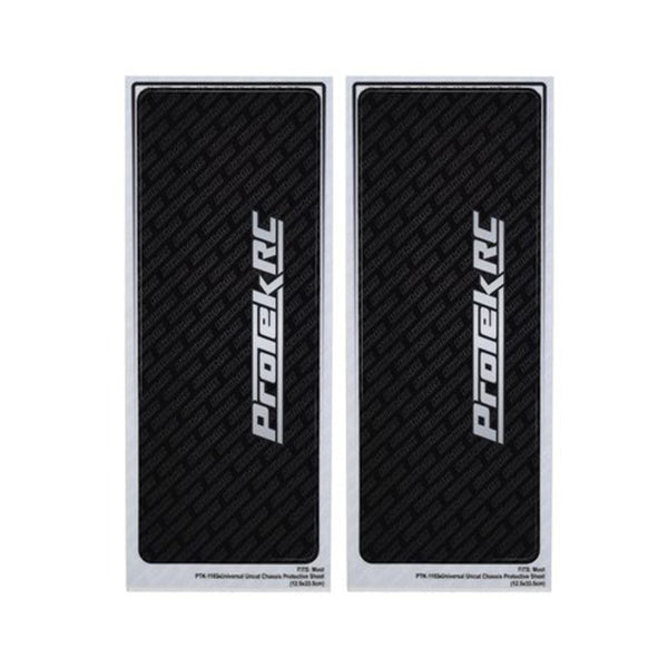 ProTek RC Universal Chassis Protective Sheet (Black) (2) (12.5x33.5cm) - Remote Control Toys - AMain Distributing