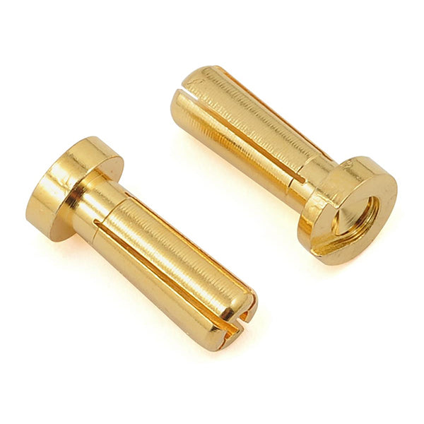 ProTek RC 4mm Low Profile "Super Bullet" Solid Gold Connectors (2 Male) - Remote Control Toys - AMain Distributing