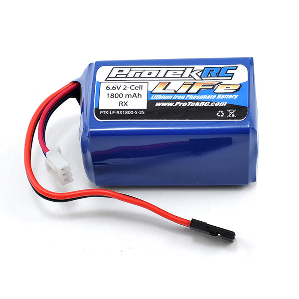 ProTek RC LiFe Kyosho & Tekno Hump Receiver Battery Pack (6.6V/1800mAh) (w/Balancer Plug) - Battery - AMain Distributing
