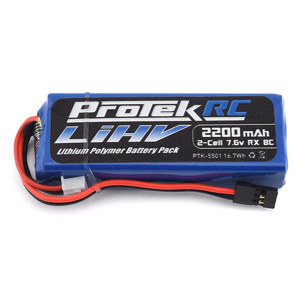 ProTek RC HV LiPo Receiver Battery Pack (Mugen/AE/8ight-X) (7.6V/2200mAh) (w/Balance Plug) - Battery - AMain Distributing