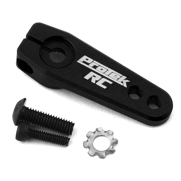 ProTek RC Aluminum Flat Clamping Servo Horn (Black) (25T-ProTek) - Servo Horn - AMain Distributing