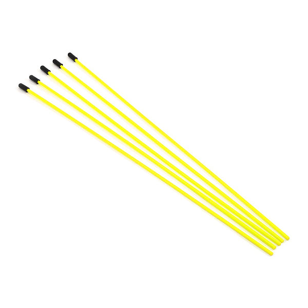 ProTek RC Antenna Tube w/Caps (Flo Yellow) (5) - parts - AMain Distributing