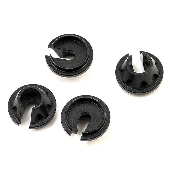 Samix SCX10 II Aluminum Spring Cups (Black) (4) - Parts - AMain Distributing