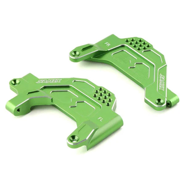 Samix SCX-6 Aluminum Front Shock Plate w/Panhard Mount (Green) - Parts - AMain Distributing