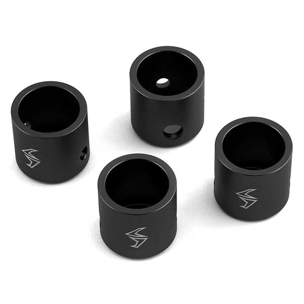 Samix SCX-6 Aluminum Driveshaft Cups (Black) (4) - Accessories - AMain Distributing