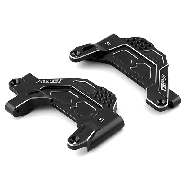 Samix SCX-6 Aluminum Front Shock Plate w/Panhard Mount (Black) - Parts - AMain Distributing